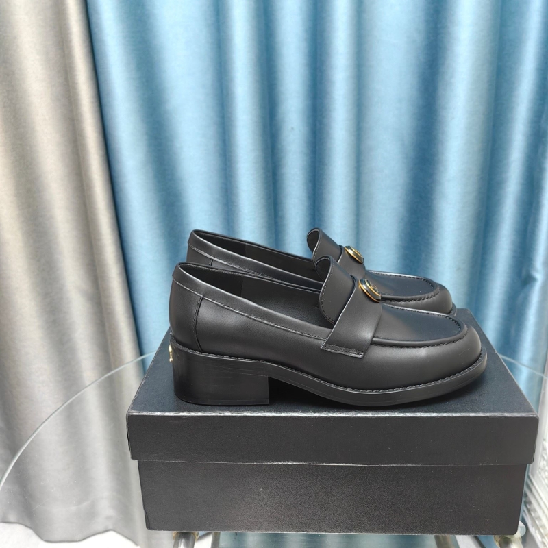 Ch*el leather shoes